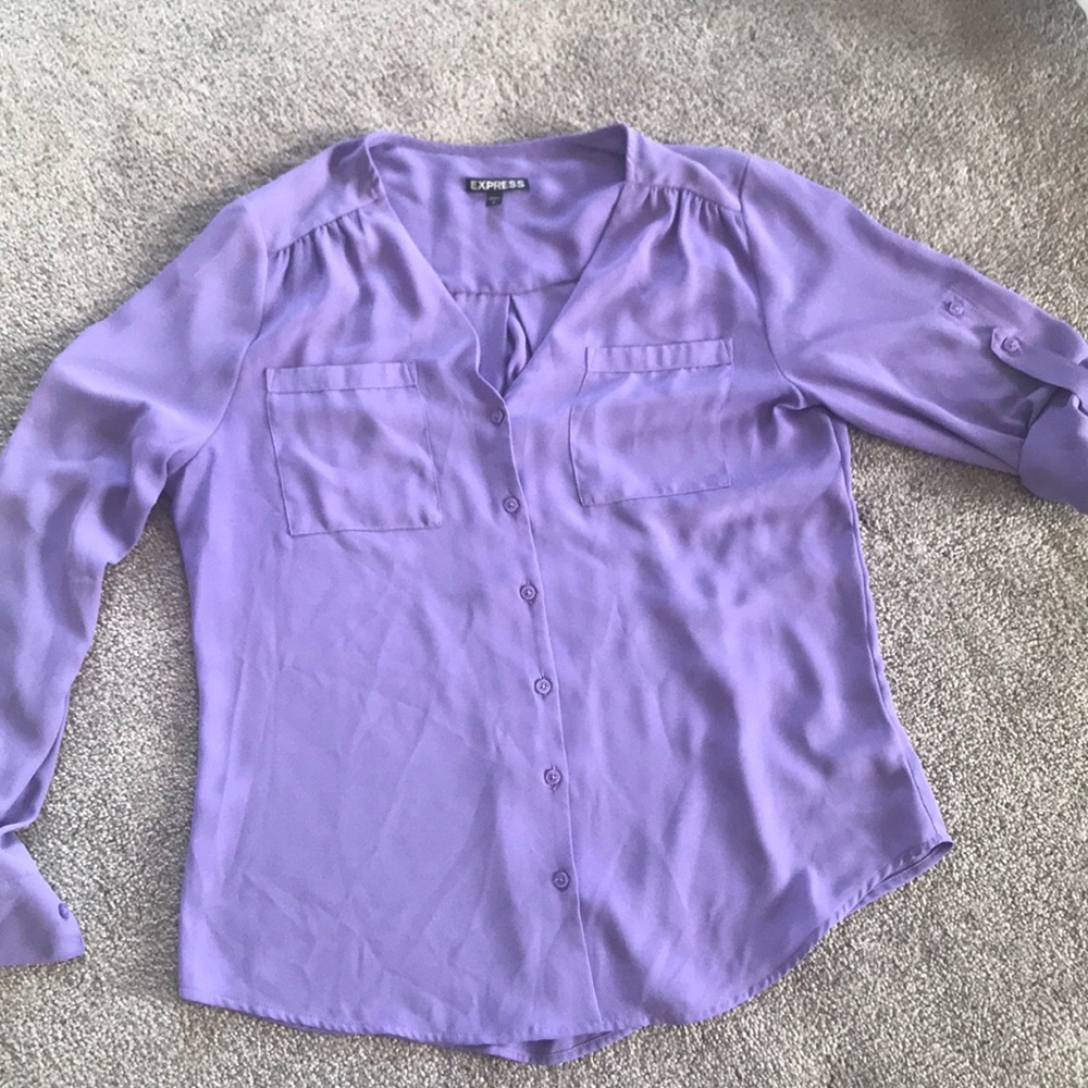 Lavender button down dress shirt